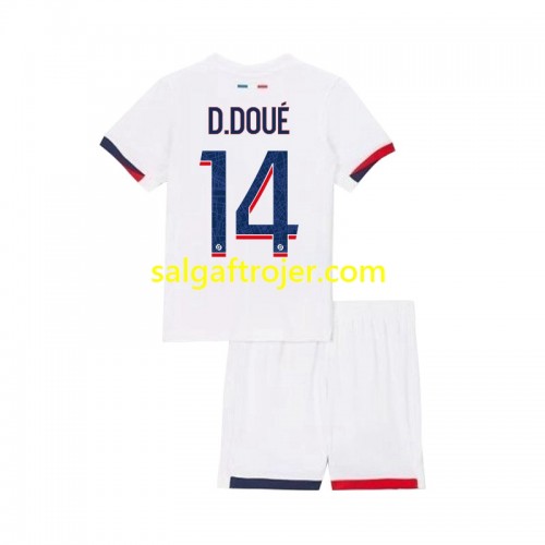 Paris Saint-Germain PSG Desire Doue 14 Fodboldtrøjer Børn Udebanesæt 2024/25 Kort ærmer Paris Saint-Germain PSG Desire Doue 14 Fodboldtrøjer Børn Udebanesæt 2024/25 Kort ærmer